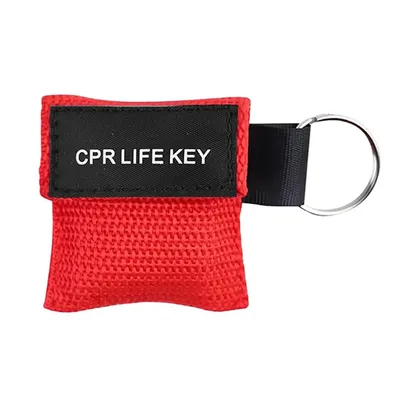 Produktbild von 5 Stück Beatmungsmaske Schlüsselanhänger,Beatmungsmaske Erste Hilfe,Beatmungsmaske,Beatmungstuch,Cpr Maske,Für Taschen- Oder Schlüsselanhänger(Rot)