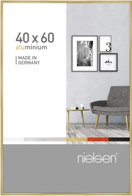 Image de Cadre en aluminium Nielsen Pixel doré brillant 40 x 60 cm