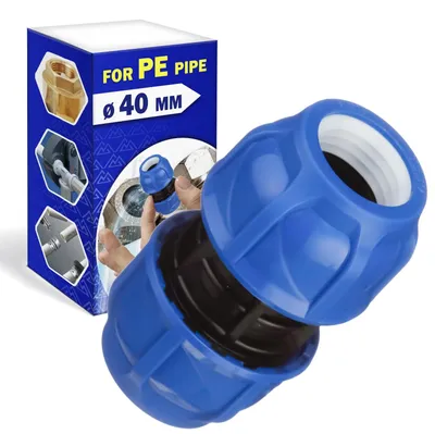 Verbindungsstück Ø40mm 90° PP für PE-Rohr, schwarz