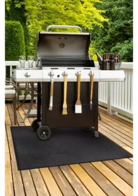 Image de Tapis BBQ en caoutchouc 80x120 cm - Protection antidérapante