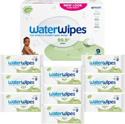 Produktbild von WaterWipes Feuchttücher Seifenbeere 9x60Stk biologisch abbaubar babypflege