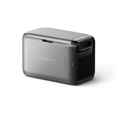 Image de Glacière portable EF ECOFLOW 45 L à deux zones, 39 heures de refroidissement sans alimentation électrique, alimentation via secteur/solaire/voiture, pour le camping