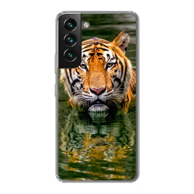 Produktbild von MuchoWow® Handyhülle Schutzhülle Hülle für Samsung Galaxy S22 Plus Tiger - Wasser - Spiegelung Silikon Softcase Handy Hülle - Schutzabdeckung