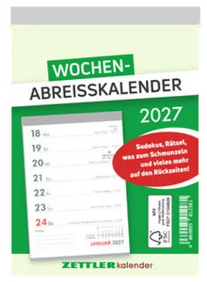 Obrázok produktu pre Kalendár na týždeň, rok 2027