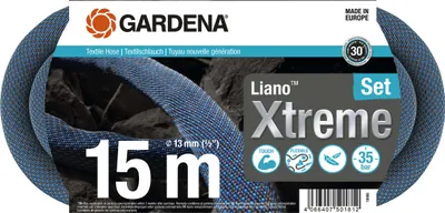 Produktbild von Gardena Textilschlauch Liano Xtreme 1/2 , 15 m Set
