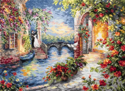 Immagine prodotto di Set per punto croce Magic Needle Zweigart Edition "I sogni si avverano", 41x31cm
