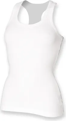 Produktbild von SF Women SK150 | Ladies Stretch Tank T-Shirt - Farbe: White - Größe: M