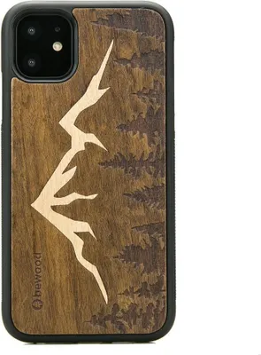Produktbild von Holzhülle für iPhone 11 BERGE IMBUIA