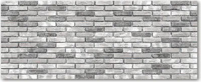 Produktbild von Tulup® Leinwandbild - 125x50 cm - Wandkunst - Drucke auf Leinwand - Leinwanddruck  - Sonstige - Grau - Mauer Ziegelsteine