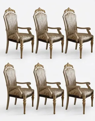 Obrázok produktu pre 6 elegantných stoličiek v klasickom štýle pre štýlové jedálne