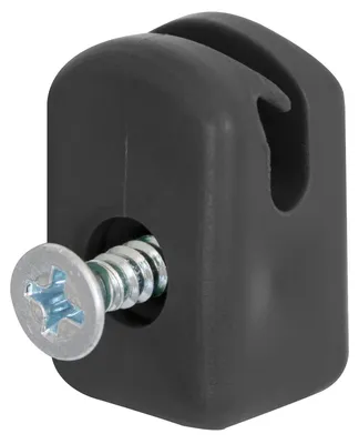 Produktbild von Alberts Spanndrahthalter mit Schraube Kunststoff schwarz 10er Set 656065