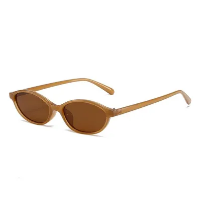 Immagine prodotto di Occhiali da sole Cat Eye da donna – Occhiali da sole ovali e sottili in stile retrò – Occhiali vintage alla moda con protezione UV400 – Occhiali da sole alla moda per donna