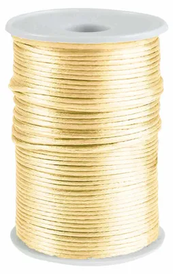 90m Satinschnur Ø2mm, 100% Polyester creme