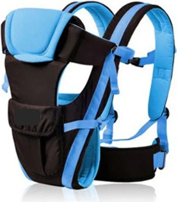 Produktbild von Babytrag Babyträger Tragetasche Bauchtrage Träger 4in1 Kinder 3,5-15 kgTragegurt Blau