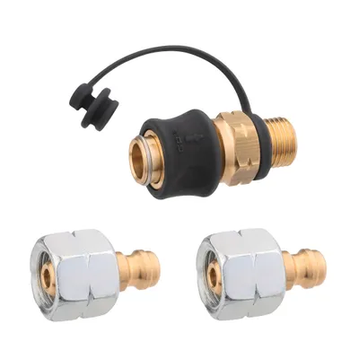 Produktbild von Steckk. SKU-QR PS5bar G1/4 LH-KN x SKU und Steckn. STN x G1/4 LH-UEM 2 St.