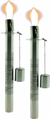 Produktbild von Öllampe – Öllampeneinsatz – Reservoir mit Docht. Machen Sie Ihre eigene Öllampe – 21 x 1,8 cm – 2 Stück