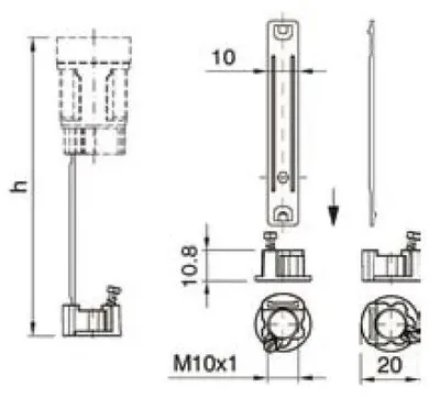 Obrázok produktu pre Držiak objímky E14 DO 2928