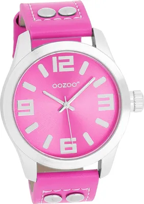 Produktbild von Oozoo Metall Damen Uhr schimmernd Analog Quarzuhr Armband pink Junior D2UOJR316