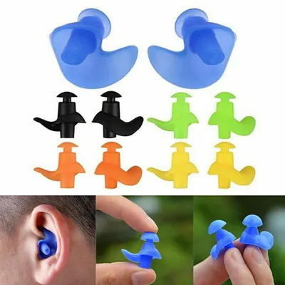 Produktbild von Ohrstöpsel Erwachsene Anti-Noise Soft Silikon Schwimmen Wasserdichte Ohrstöpse gelb