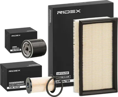 Produktbild von RIDEX Filterset Inspektionspaket Filtersatz für FORD Focus II Schrägheck (DA, HCP, DP) Focus II Kombi (DA, FFS, DS) Focus C-Max (DM2)