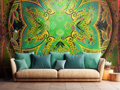 Produktbild von Vlies Fototapete Mandala 400x280 cm Tapeten Wandtapete XXL Orient f-A-0612-a-b