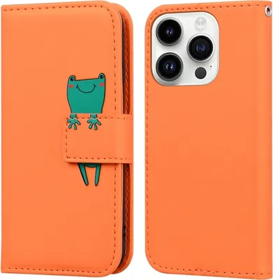 Image de Pour iPhone 11 Pro Max Cartoon Buckle Horizontal Flip Case téléphone en cuir (Orange)