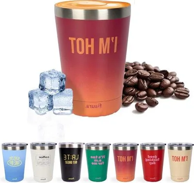 Obrázok produktu pre Červený pohár na vodu – 310 ml – nerezová oceľ – bez BPA – termoska