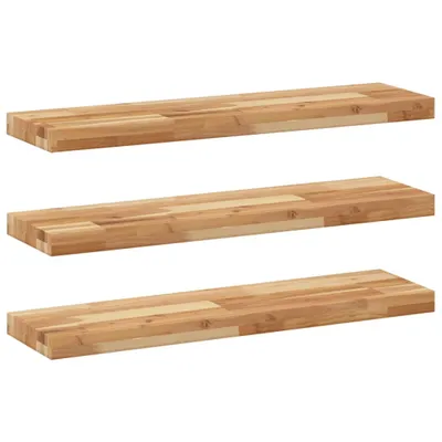 Produktbild von vidaXL Schweberegale 3 Stk. 80x20x4 cm Massivholz Akazie Ölbehandelt