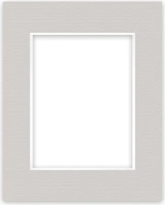 Produktbild von nielsen Conservation Passepartout 1,5 mm, Außenformat 24x30 cm für Bilder 15x20 cm, Kieselgrau mit Struktur
