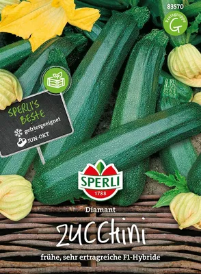 Produktbild von Zucchini Diamant frühe, sehr ertragreiche F1-Hybride