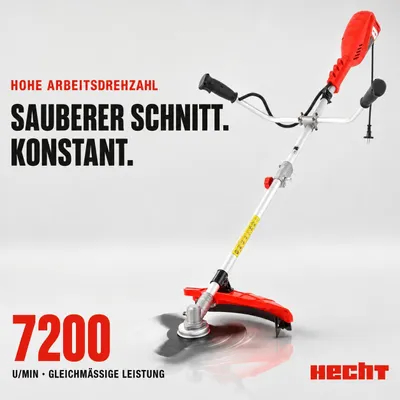 Produktbild von HECHT 1445 Freischneider Elektro | mit Tragegurt | 25,5 und 42 cm Schnittkreis | 1400W | 230V | Elektrosense