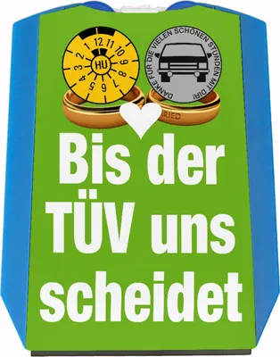 Produktbild von Bis der uns scheidet Autoliebhaber Parkscheibe in grün