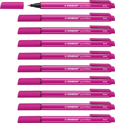 Produktbild von Filzschreiber - STABILO pointMax - 10er Pack - rosarot