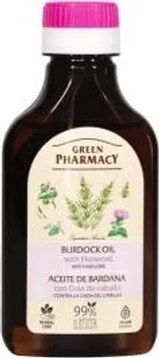 Immagine prodotto di Olio per il cuoio capelluto 100 ml al bardana e equiseto contro la caduta dei capelli ** Green Pharmacy