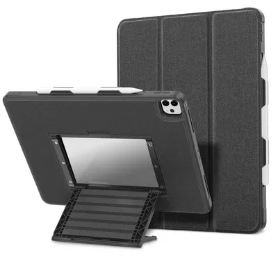 Immagine prodotto di Per Apple iPad Air 11 2025 / 2024 / Pro 11.0 2022 Custodia pieghevole in Similcuoio nera