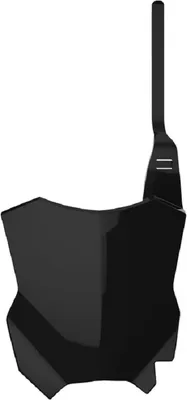 Produktbild von POLISPORT Frontnummernplatte Schwarz passend für Kawasaki KX125/250