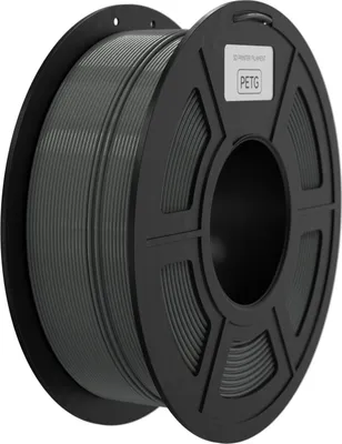 Obrázek produktu pro PETG filament, 1,75 mm, filament pro 3D tiskárny, 1 kg, vyšší houževnatost, filament pro 3D tisk, kompatibilní s většinou FDM 3D tiskáren Neptune 2/Neptune 3/Ender 3 a dalšími, rozměrová přesnost +/- 0,02 mm šC Grey