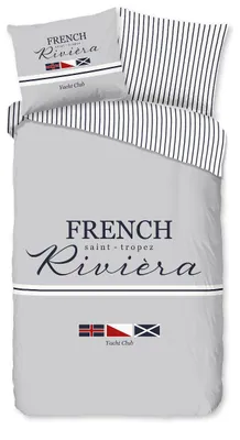 Produktbild von Pure Bettwäsche "French" - Grau - (140x220 cm) - 100 % Polyester