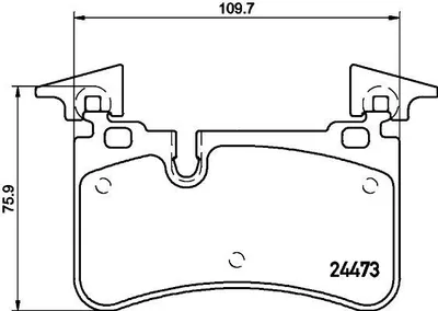 Produktbild von HELLA Bremsbeläge Satz Hinten Bremsklötze passend für MERCEDES-BENZ E-Klasse Limousine (W211) 8DB 355 014-811