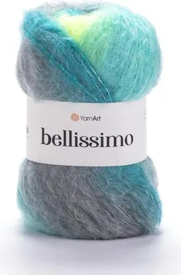 Produktbild von YarnArt Bellissimo Garn 1412: Flauschig-weich, multicolor, vielseitig 330m