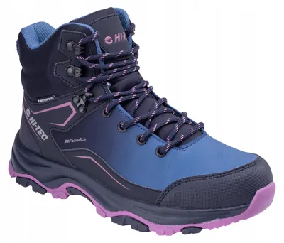 Image de Hi-Tec - Bottines pour femmes "Deneb", montantes à la cheville, modèle IG5344 (taille 39,5 EU) (bleu marine/rose)