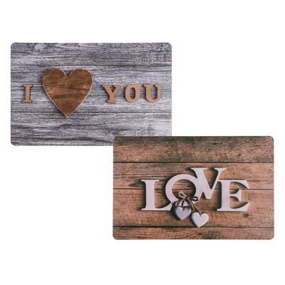 Produktbild von OOTB Tischset Love & I love You sortiert