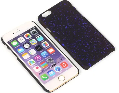 Produktbild von Handy Hülle Schutz Case Bumper Schale für Apple iPhone 6 Plus 3D Sterne Lila