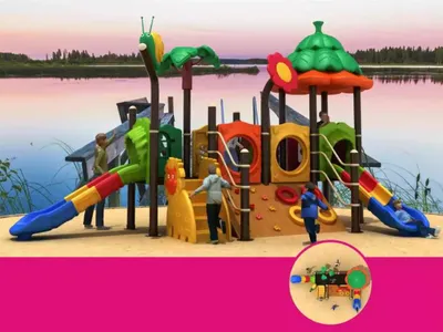 Immagine prodotto di Torre gioco Torre scivolo Casa gioco Parco giochi Torre per arrampicata all'aperto Nuovo