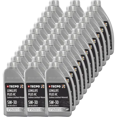 Produktbild von TECPO Motoröl 36 Liter 5W-30 LONGLIFE Plus HC Synthese passend für ACEA C3 / API SN / 504 / 507 / 229.31 / 229.51 / LL-04 / C30