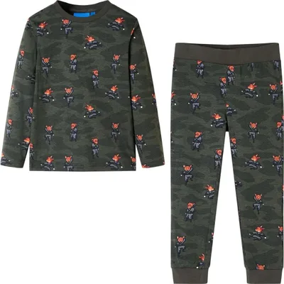 Produktbild von Kinderpyjama mit Langen Ärmeln Khaki 104