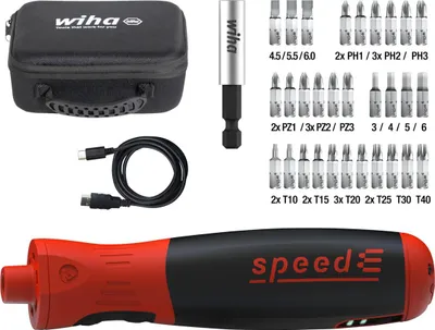 Image de Wiha 45791 Wiha Schraubendreher-Set speedE® PocketDrive 45791 35-tlg.