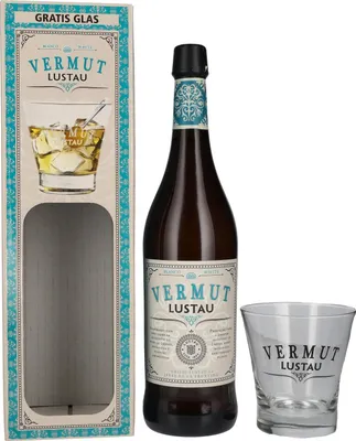Image de Lustau Vermut White 15% Vol. 0,75l en boîte cadeau avec Verre