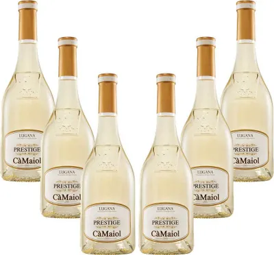 Produktbild von Prestige Lugana 6er Set Ca Maiol 6x 0,75L (13% Vol) Weißwein aus Italien- [Enthält Sulfite]