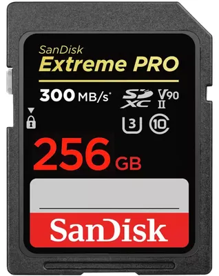 Obrázok produktu pre SanDisk ExtremePRO SDXC V90 256G 300MB UHS-II SDSDXDK-256G-GN4IN